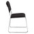 National Public Seating 8660 8600 Series 19" W Black Fabric Padded Signature Stack Chair