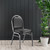 National Public Seating 9210-SV 9200 Series 17.75" W Black Seat and Silvervein Frame Premium Stack Chair