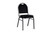 National Public Seating 9210-SV 9200 Series 17.75" W Black Seat and Silvervein Frame Premium Stack Chair