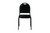 National Public Seating 9210-SV 9200 Series 17.75" W Black Seat and Silvervein Frame Premium Stack Chair
