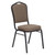 National Public Seating 9378-BT 9300 Series 17.75" W Taupe Seat and Black Sandtex Frame Delux Stack Chair