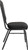 National Public Seating 9360-BT 9300 Series 17.75" W Ebony Black Seat and Black Sandtex Frame Delux Stack Chair