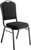 National Public Seating 9360-BT 9300 Series 17.75" W Ebony Black Seat and Black Sandtex Frame Delux Stack Chair