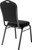 National Public Seating 9360-BT 9300 Series 17.75" W Ebony Black Seat and Black Sandtex Frame Delux Stack Chair