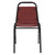 National Public Seating 9108-B 9100 Series 17.5" W Pleasant Burgundy Stacking Upholstered Chair