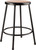National Public Seating 6224-10 24" H Brown Round Metal Seat Black Frame Heavy Duty Steel Stool