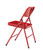 National Public Seating 240 200 Series 18.25" W Red Steel Square Back Premium Folding Chair