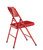 National Public Seating 240 200 Series 18.25" W Red Steel Square Back Premium Folding Chair