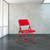 National Public Seating 240 200 Series 18.25" W Red Steel Square Back Premium Folding Chair