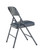 National Public Seating 1204 1200 Series 18.75" W Blue Premium Vinyl Upholstered Folding Chair