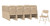 National Public Seating 301 300 Series 18.25" W Beige Steel Square Back Premium Folding Chair