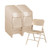 National Public Seating 301 300 Series 18.25" W Beige Steel Square Back Premium Folding Chair
