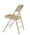 National Public Seating 301 300 Series 18.25" W Beige Steel Square Back Premium Folding Chair