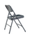 National Public Seating 204 200 Series 18.25" W Blue Steel Square Back Premium Folding Chair