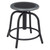National Public Seating 6810-10 6800 Series 24" H Black Metal Seat and Black Frame Swivel Designer Stool