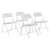 National Public Seating 821 800 Series 18.75" W White Premium Lightweight Plastic Folding Chair