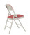National Public Seating 2308 2300 Series 18.75" W Cabernet Deluxe Fabric Upholstered Premium Folding Chair