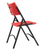 National Public Seating 640 600 Series 18.75" W Red Heavy Duty Plastic Folding Chair