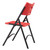 National Public Seating 640 600 Series 18.75" W Red Heavy Duty Plastic Folding Chair