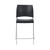 National Public Seating 8820C-11-20 8800 Series 24" H Charcoal Polypropylene Seat and Chrome Frame Cafetorium Bar Stool with Back