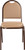 National Public Seating 9201-M 9200 Series 17.75" W Beige Vinyl Upholstered Premium Stack Chair