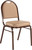 National Public Seating 9201-M 9200 Series 17.75" W Beige Vinyl Upholstered Premium Stack Chair