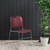 National Public Seating 8508 8500 Series 19.75" W Wine Ultra-Compact Plastic Stack Chair