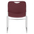 National Public Seating 8508 8500 Series 19.75" W Wine Ultra-Compact Plastic Stack Chair
