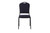 National Public Seating 9364-SV 9300 Series 17.75" W Diamond Navy Seat and Silvervein Frame Delux Stack Chair