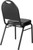 National Public Seating 9210-BT 9200 Series 17.75" W Black Seat and Black Sandtex Frame Premium Stack Chair