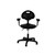 National Public Seating 6716HB-A 6700 Series 37" H Black Polyurethane Kangaroo Task Chair with Arms