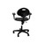 National Public Seating 6716HB-A 6700 Series 37" H Black Polyurethane Kangaroo Task Chair with Arms