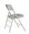 National Public Seating 2302 2300 Series 18.75" W Greystone Deluxe Fabric Upholstered Premium Folding Chair