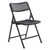 National Public Seating 1410 AirFlex Series 19.75" W Black Polypropylene Premium Folding Chair