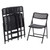 National Public Seating 1410 AirFlex Series 19.75" W Black Polypropylene Premium Folding Chair