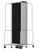 National Public Seating RDG6-11 ROBO Series 11 Sections Gray Frame Polyethylene Terephthalate Portable Room Divider