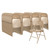 National Public Seating 51 50 Series 18.25" W Beige All-Steel Folding Chair