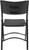 National Public Seating 610 600 Series 18.75" W Black Heavy Duty Plastic Folding Chair