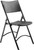National Public Seating 610 600 Series 18.75" W Black Heavy Duty Plastic Folding Chair