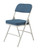 National Public Seating 3215 3200 Series 18.75" W Blue Premium Upholstered Folding Chair