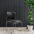 National Public Seating 8710-11-10 8700 Series 20" W Black Vinyl Cafetorium Padded Chair