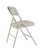 National Public Seating 1202 1200 Series 18.75" W Gray Premium Vinyl Upholstered Folding Chair