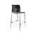 National Public Seating 8820B-11-20 8800 Series 30" H Charcoal Polypropylene Seat and Chrome Frame Cafetorium Bar Stool with Back
