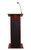 National Public Seating 111PLS-MY Power Plus Series 12.5" W x 4.25" D Mahogany Lectern with Oklahoma Sound