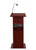 National Public Seating 111PLS-MY Power Plus Series 12.5" W x 4.25" D Mahogany Lectern with Oklahoma Sound