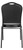 National Public Seating 9310-BT 9300 Series 17.75" W Panther Black Seat and Black Sandtex Frame Delux Stack Chair