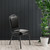 National Public Seating 9310-BT 9300 Series 17.75" W Panther Black Seat and Black Sandtex Frame Delux Stack Chair