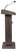 National Public Seating 800X-RW Orator Series 22" W x 17" D x 46" H Ribbonwood Lectern