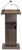National Public Seating 800X-RW Orator Series 22" W x 17" D x 46" H Ribbonwood Lectern