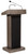 National Public Seating 800X-RW Orator Series 22" W x 17" D x 46" H Ribbonwood Lectern